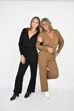 Load image into Gallery viewer, Cozy Luxe Wrap Jumpsuit