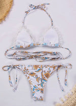 Load image into Gallery viewer, 2 Piece Bohemia Style Flower Print Bikini Swimsuit Set