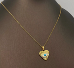 Load image into Gallery viewer, Heart Protection Evil Eye Necklace
