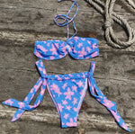 Load image into Gallery viewer, 2 Piece Floral Print Bikini Swimsuit