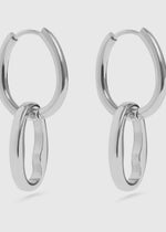 Load image into Gallery viewer, Interlocked Oval Pendant Earrings