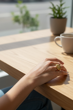 Load image into Gallery viewer, 26 Letters Opening Adjustable
Golden Ring