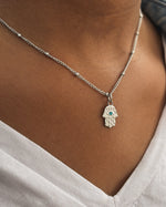 Load image into Gallery viewer, Hamsa Evil Eye Necklace