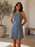 Load image into Gallery viewer, Bluebell Denim Dress