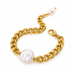 Load image into Gallery viewer, Marina Pearl Chain Bracelet