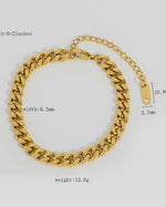 Load image into Gallery viewer, Multi Style 18K Gold Plated Steel Chain Bracelets