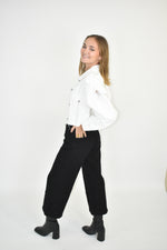 Load image into Gallery viewer, Harper Distressed Denim Jacket