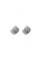 Load image into Gallery viewer, Stainless Steel Shell Huggies Earrings