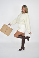 Load image into Gallery viewer, Noelle Fuzzy Cropped Sweater