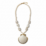 Load image into Gallery viewer, Seashell Pearl Necklace