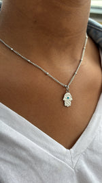 Load image into Gallery viewer, Hamsa Evil Eye Necklace