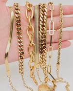Load image into Gallery viewer, Multi Style 18K Gold Plated Steel Chain Bracelets