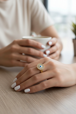 Load image into Gallery viewer, Evil Eye Glow Ring