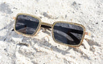 Load image into Gallery viewer, Rectangular Rhinestone Infused
Metal Sunglasses