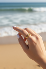 Load image into Gallery viewer, Golden Starfish Ring