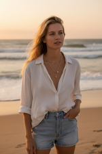 Load image into Gallery viewer, Ocean Pearl Starfish Necklace