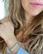 Load image into Gallery viewer, pearls necklace & gold