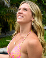 Load image into Gallery viewer, 2 Piece Flower Print Bikini Swimsuit / pink