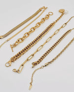 Load image into Gallery viewer, Multi Style 18K Gold Plated Steel Chain Bracelets