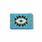 Load image into Gallery viewer, Evil Eye Beaded Zip Pouch