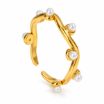 Load image into Gallery viewer, Pearl Vine Ring
