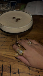 Load image into Gallery viewer, Baroque Pearl 18K Gold Plated Stainless Steel Ring