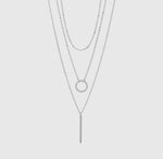 Load image into Gallery viewer, 18K Gold Pvd Stainless Steel 3 Row
Layered Chain Necklace