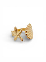 Load image into Gallery viewer, Starfish & Shell ring - one size