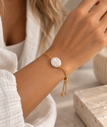 Load image into Gallery viewer, Luna Pearl Adjustable Bracelet