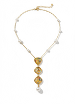 Load image into Gallery viewer, Ocean Pearl Charm Necklace
