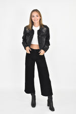 Load image into Gallery viewer, Harper Distressed Denim Jacket