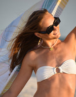 Load image into Gallery viewer, White High Waist Swimwear Set