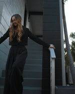 Load image into Gallery viewer, SET CROPPED BLAZER AND WIDE LEG PANTS SET