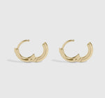 Load image into Gallery viewer, 18K Gold Pvd Stainless Steel Cz Mini
Huggie Earrings
