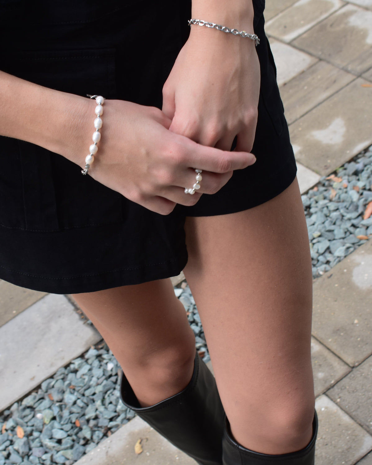 Sterling luxe chain bracelet