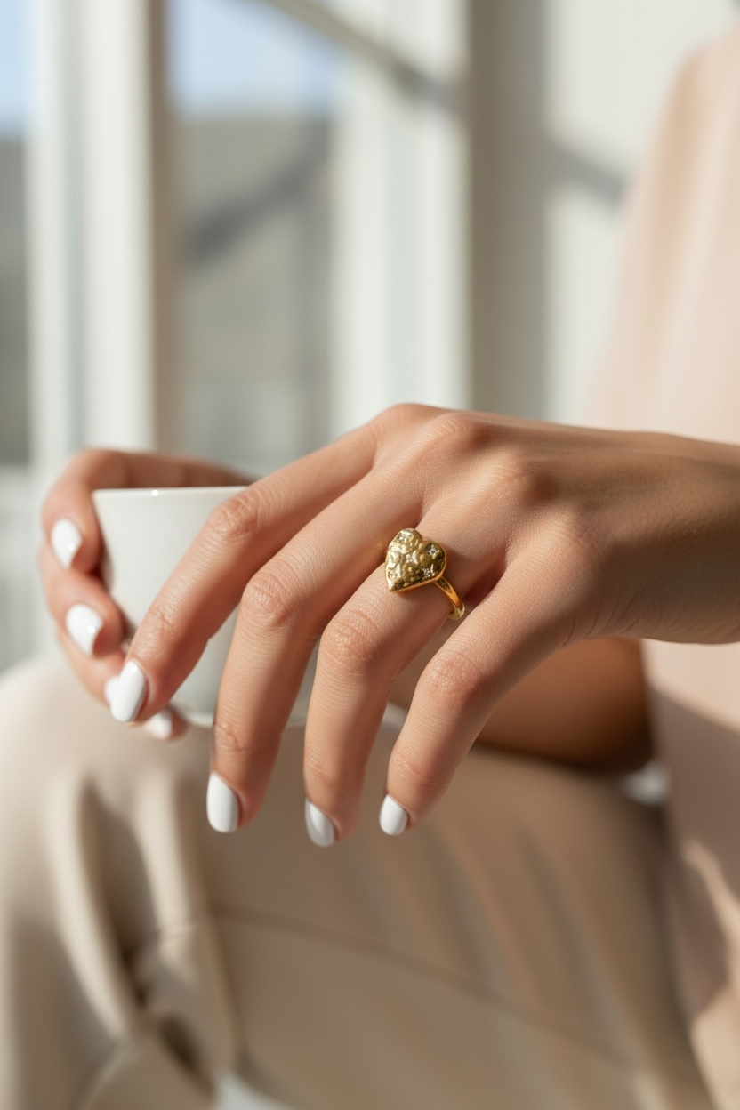 Golden Heart Ring