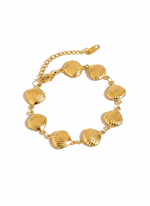 Load image into Gallery viewer, Golden Seashell Bracelet
