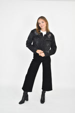 Load image into Gallery viewer, Harper Distressed Denim Jacket
