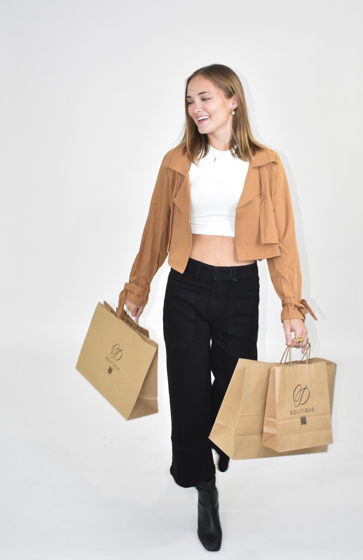 Sienna tie sleeve jacket