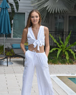 Load image into Gallery viewer, The Sunset Breeze Tie-Front Top
