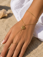 Load image into Gallery viewer, Golden Sun Hand Chain
