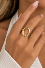 Load image into Gallery viewer, Sculpted Oval Ring

