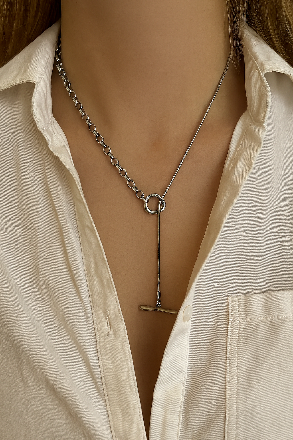 Balance toggle necklace