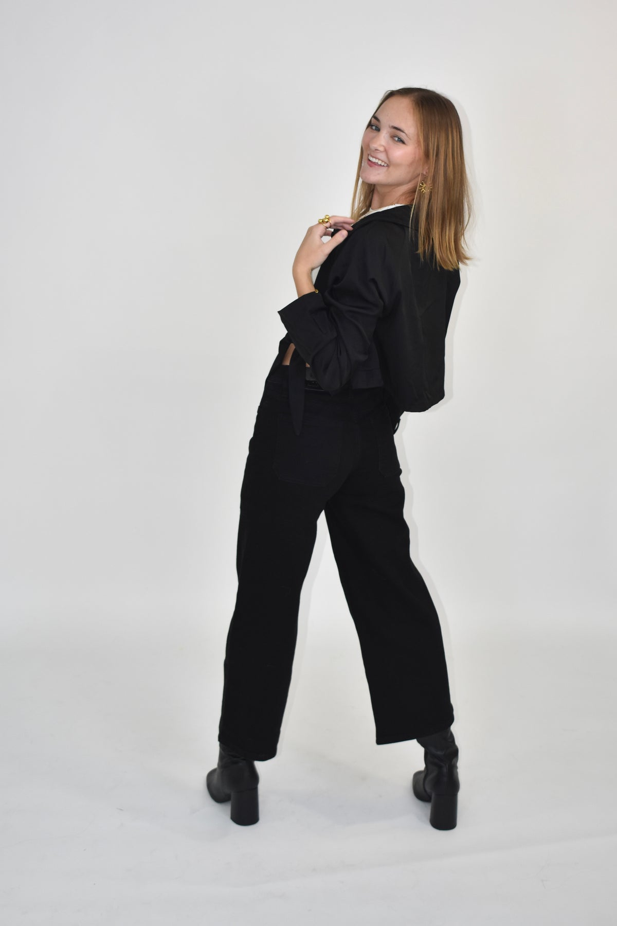 Sienna tie sleeve jacket