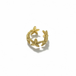 Load image into Gallery viewer, Golden Starfish Wrap Ring
