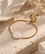 Load image into Gallery viewer, Luna Pearl Adjustable Bracelet
