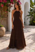 Load image into Gallery viewer, Isla Halter Maxi Dress
