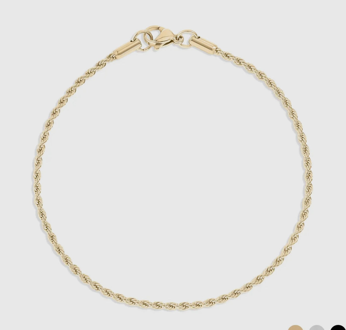  anklet   gold, silver