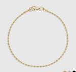 Load image into Gallery viewer, Rope Chain Bracelet / Anklet - Gold, Silver
