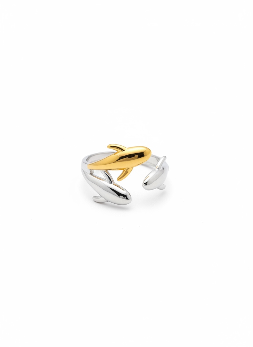 Dolphin duo ring